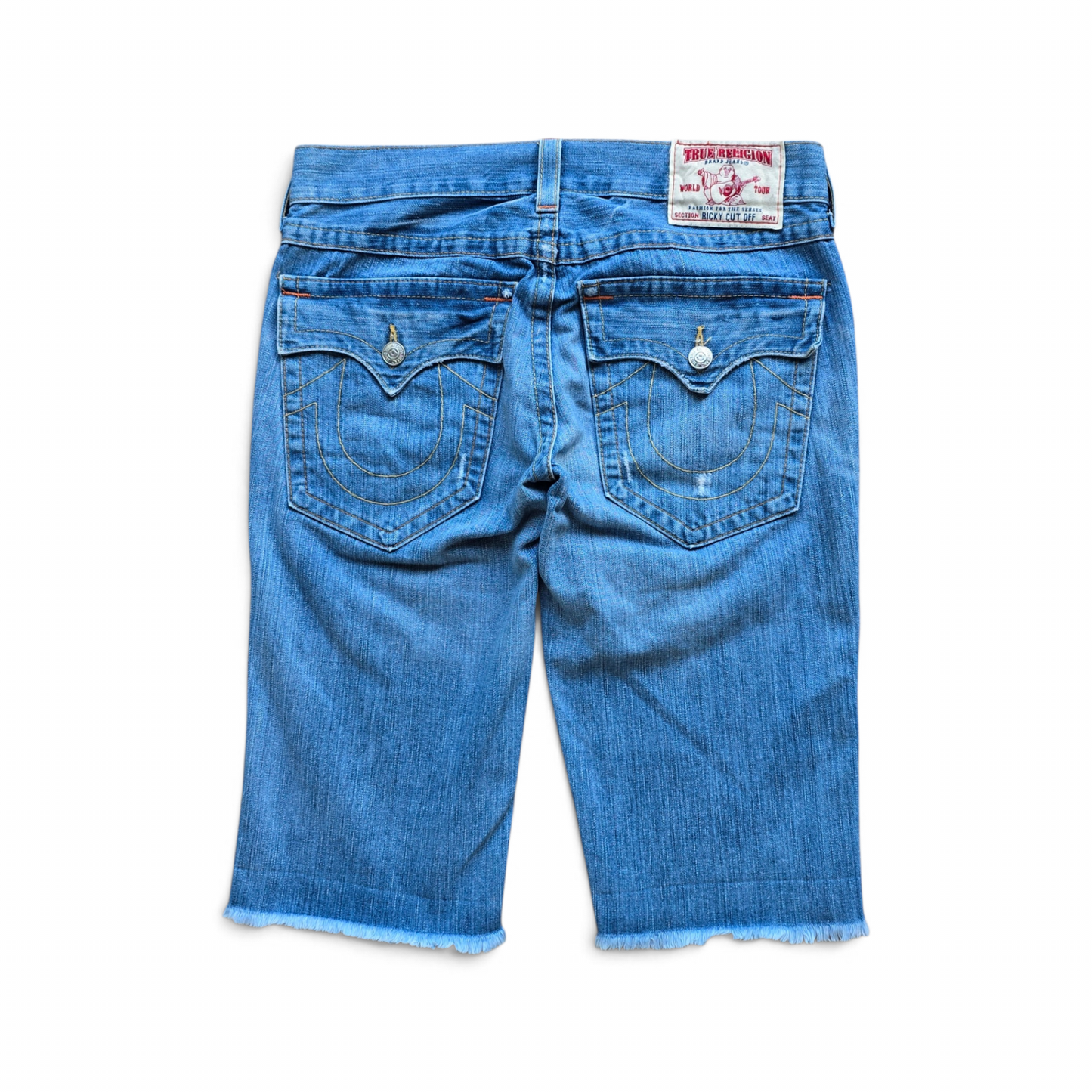 Vintage 2000's True Religion Ricky Cut Off Denim Shorts - 34