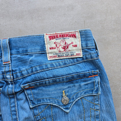 Vintage 2000's True Religion Ricky Cut Off Denim Shorts - 34