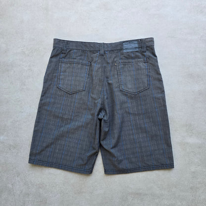 Vintage 2000's No Fear Plaid Shorts - 36
