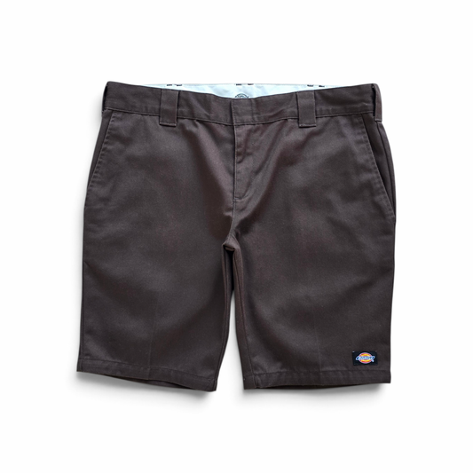 Dickies Brown Slim Fit Shorts - 36