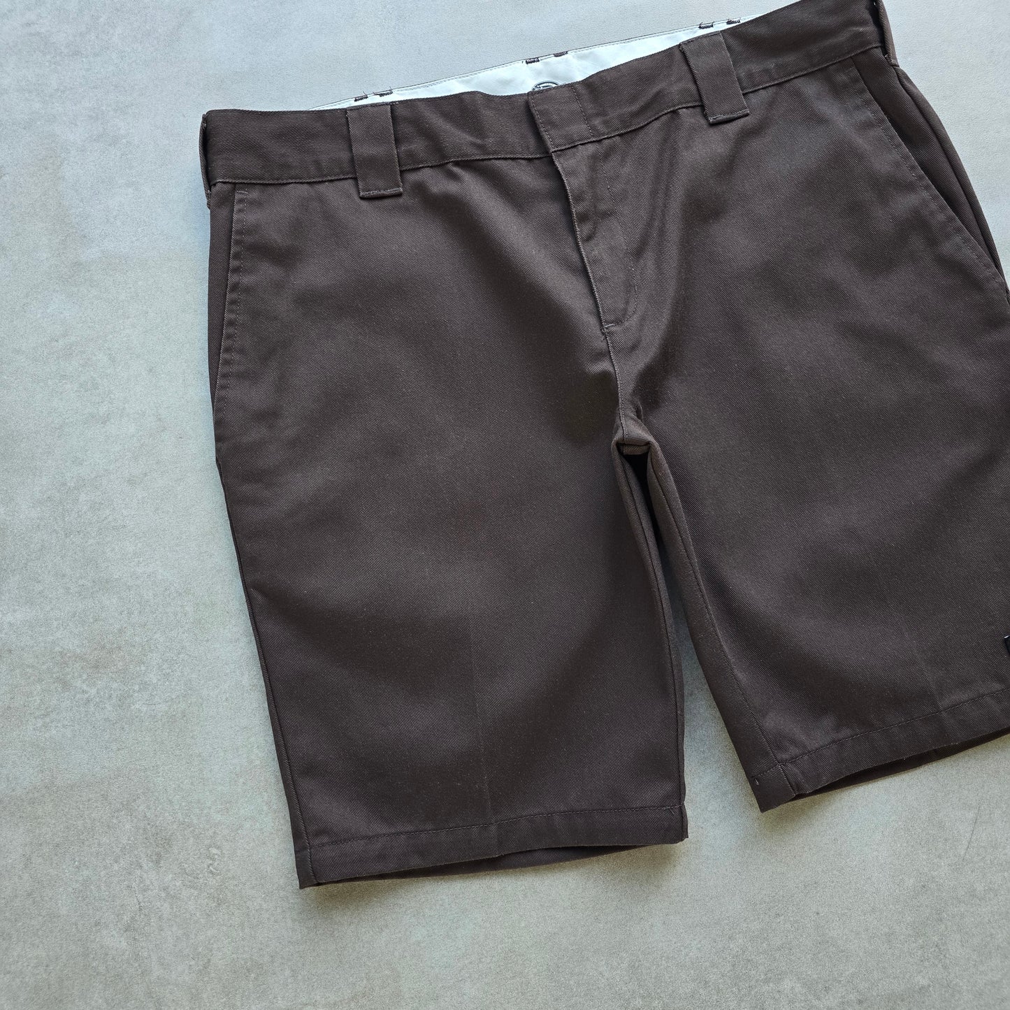 Dickies Brown Slim Fit Shorts - 36