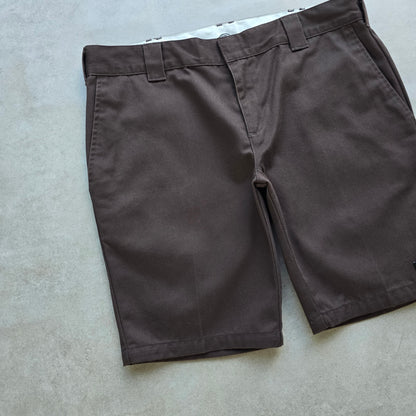 Dickies Brown Slim Fit Shorts - 36