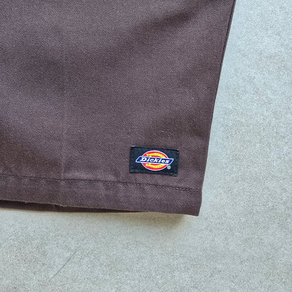 Dickies Brown Slim Fit Shorts - 36