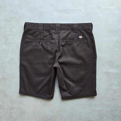 Dickies Brown Slim Fit Shorts - 36