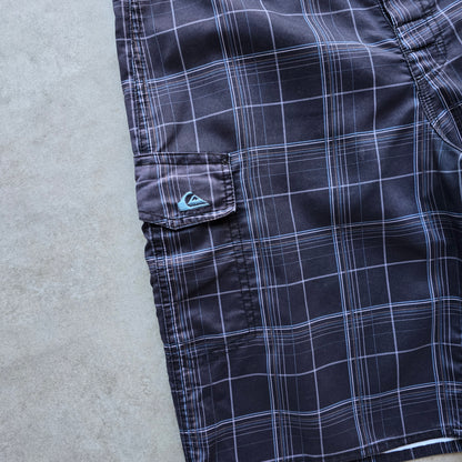 Vintage 2000's Quiksilver Plaid Board Shorts - 32