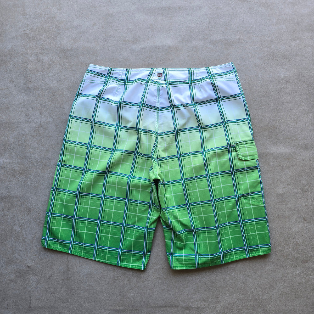 Vintage 2000's Quiksilver Plaid Board Shorts - 36