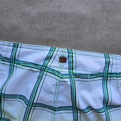 Vintage 2000's Quiksilver Plaid Board Shorts - 36