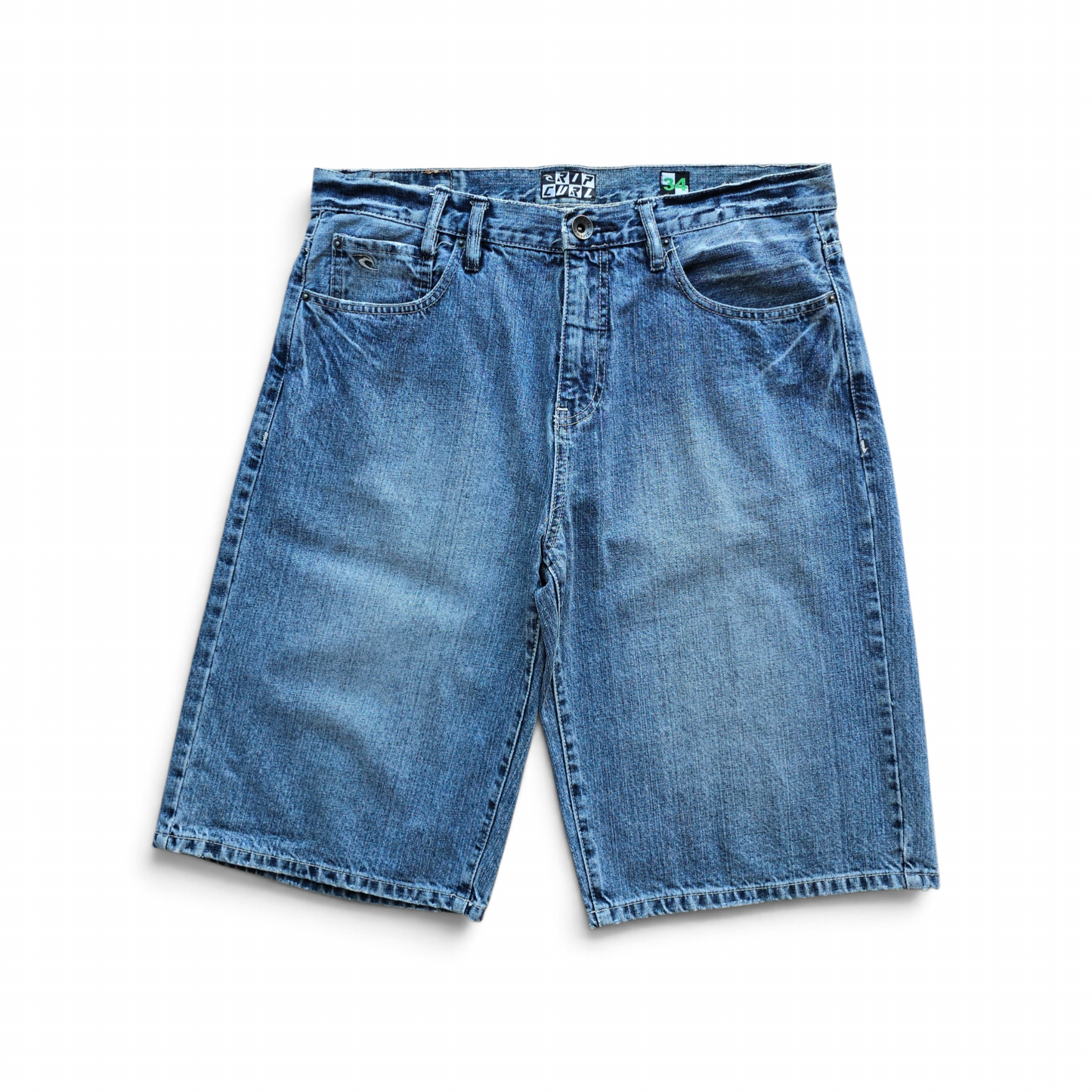 Vintage 2000's Rip Curl Baggy Denim Shorts - 34