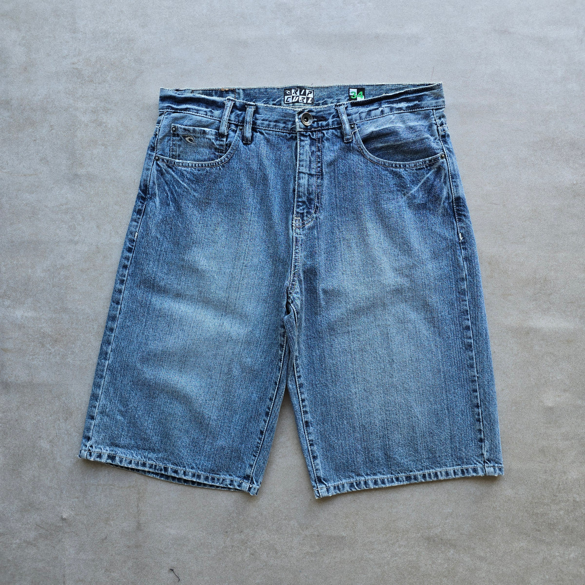 Vintage 2000's Rip Curl Baggy Denim Shorts - 34