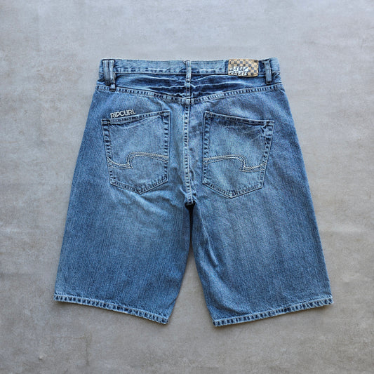 Vintage 2000's Rip Curl Baggy Denim Shorts - 34
