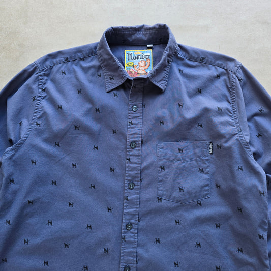 Mambo Loud Long Sleeve Button Up Shirt - L