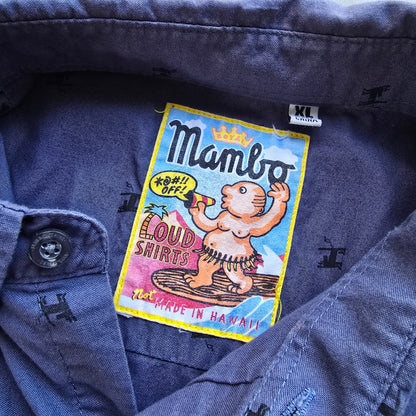 Mambo Loud Long Sleeve Button Up Shirt - L