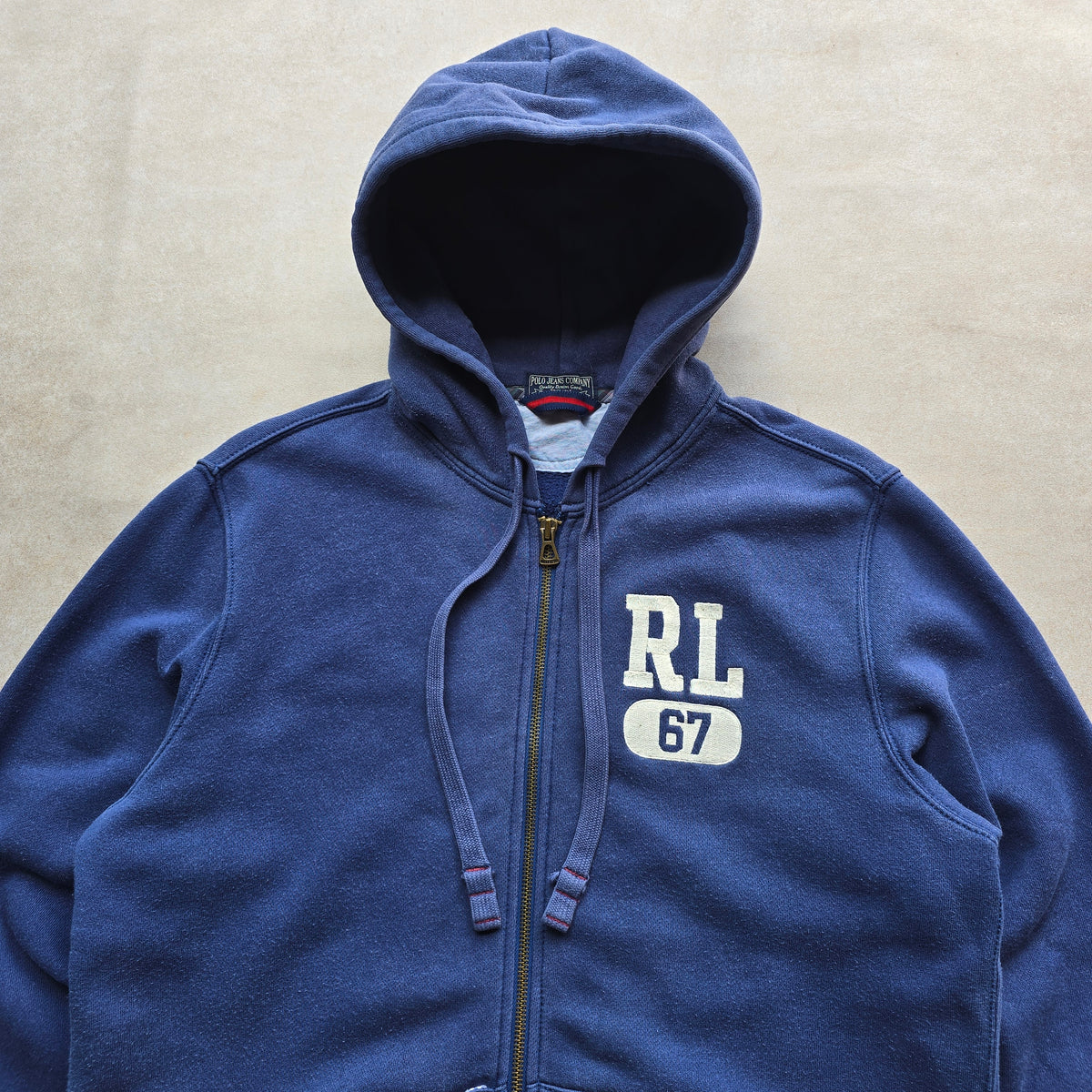 Vintage Ralph Lauren Polo Jeans Co RL67 Full Zip Hoodie - S/M