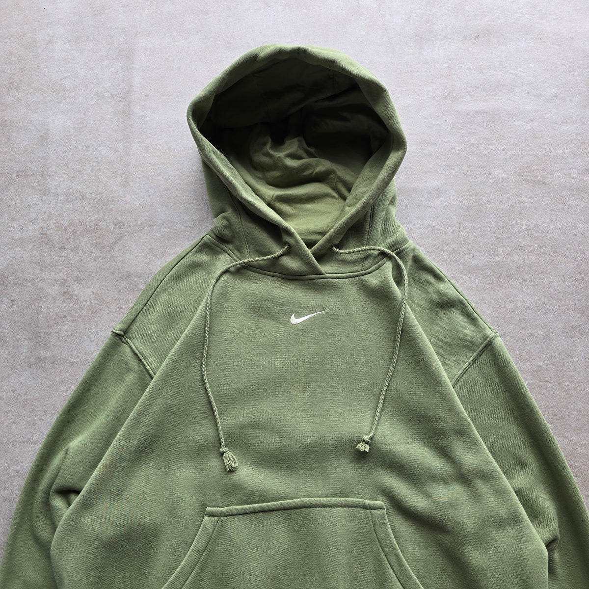 Nike Green Centre Swoosh Hoodie - S