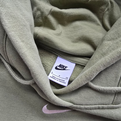 Nike Green Centre Swoosh Hoodie - S