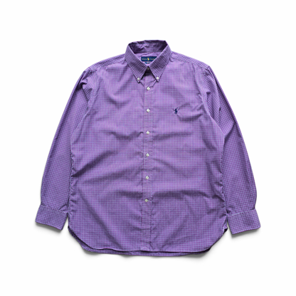 Ralph Lauren Plaid Long Sleeve Button Up Shirt - L