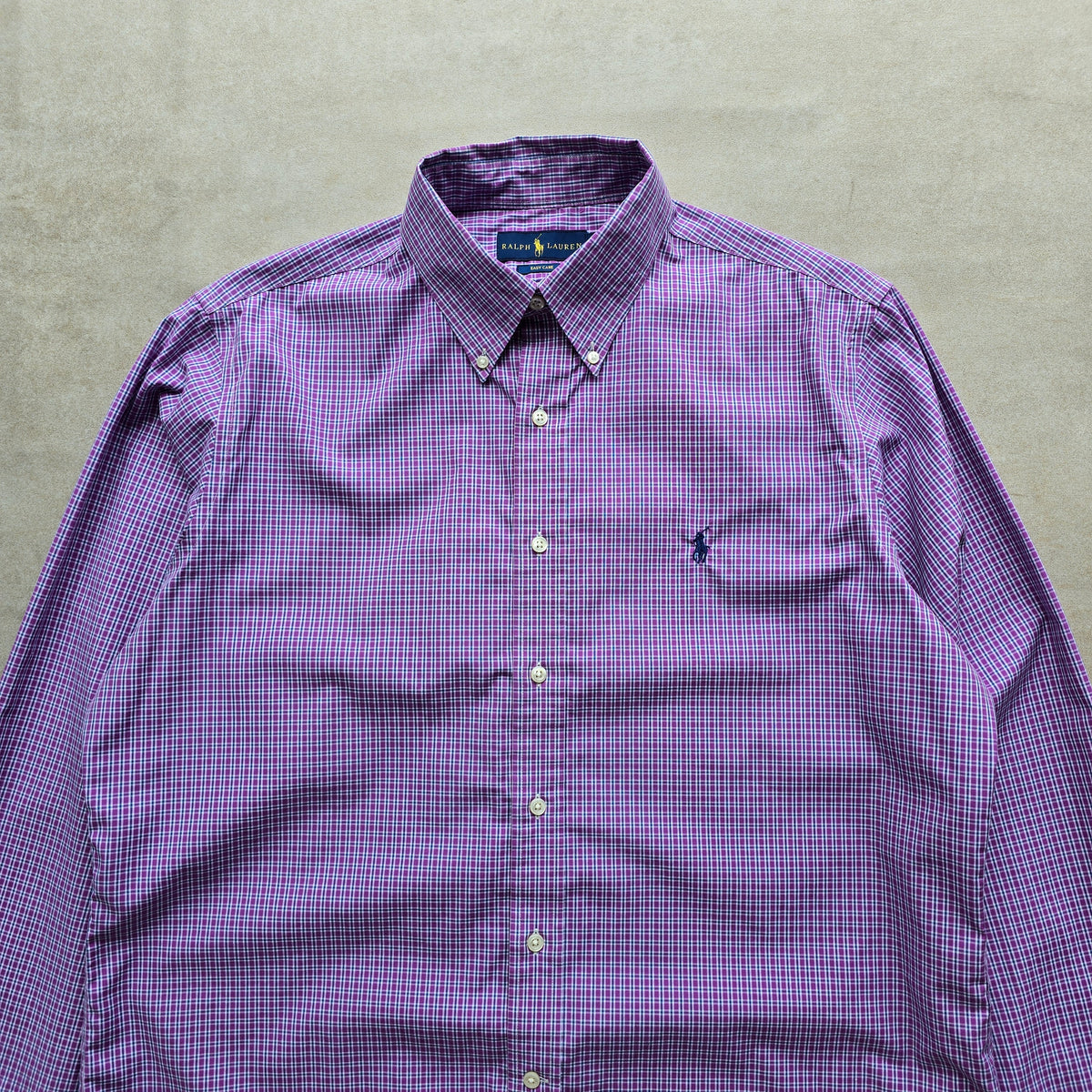 Ralph Lauren Plaid Long Sleeve Button Up Shirt - L