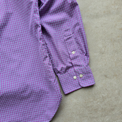 Ralph Lauren Plaid Long Sleeve Button Up Shirt - L