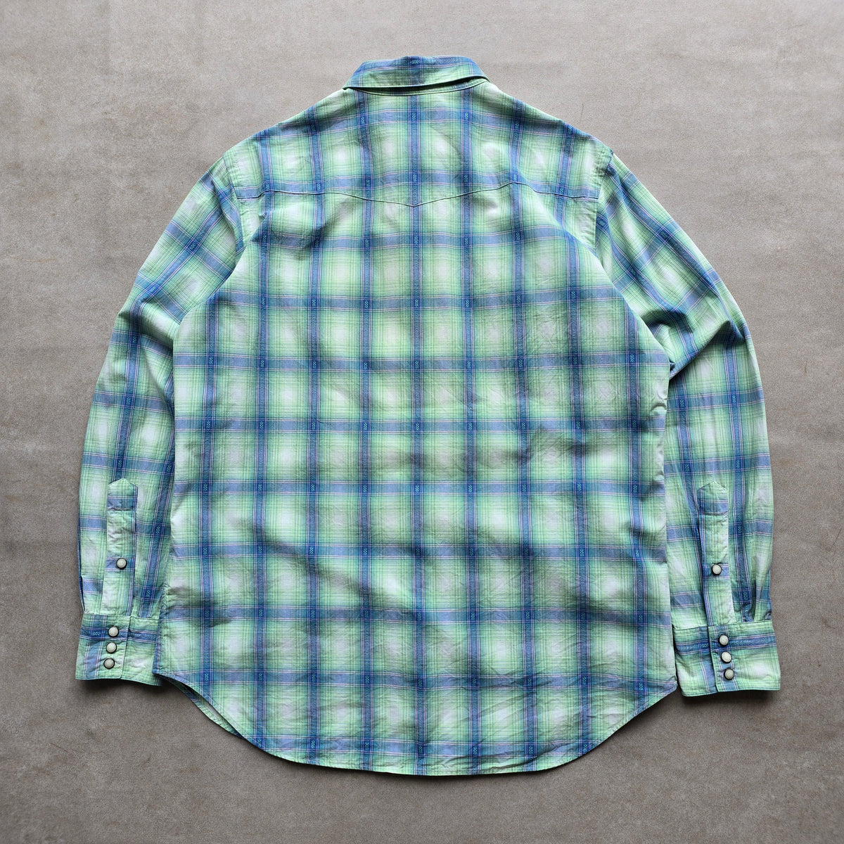 Ralph Lauren Pearl Snap Plaid Western Button Up Shirt - L