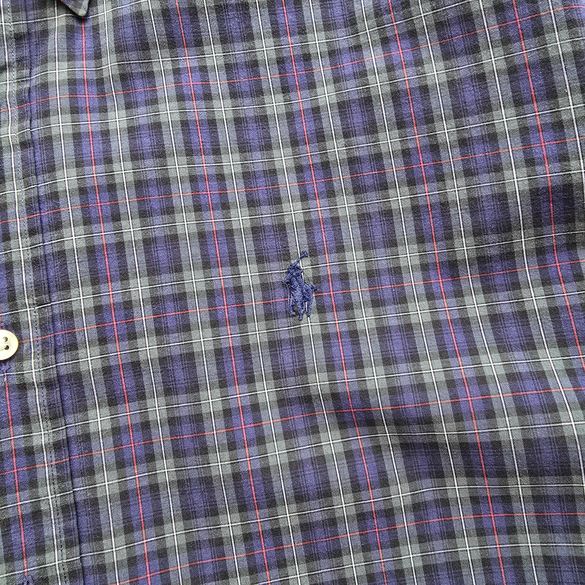 Vintage Ralph Lauren Plaid Long Sleeve Button Up Shirt - XL