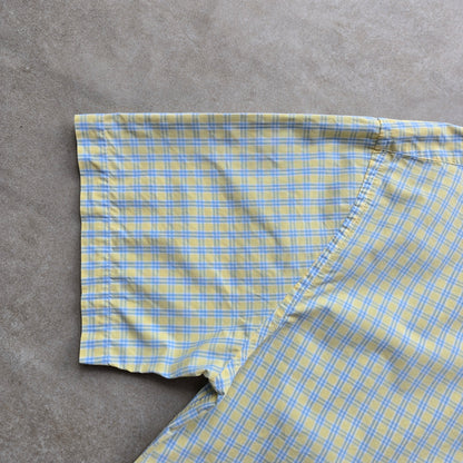 Vintage Tommy Hilfiger Check Short Sleeve Button Up Shirt - XXL