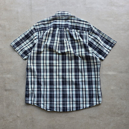 Vintage 2000's Nautica Plaid Short Sleeve Button Up Shirt - L