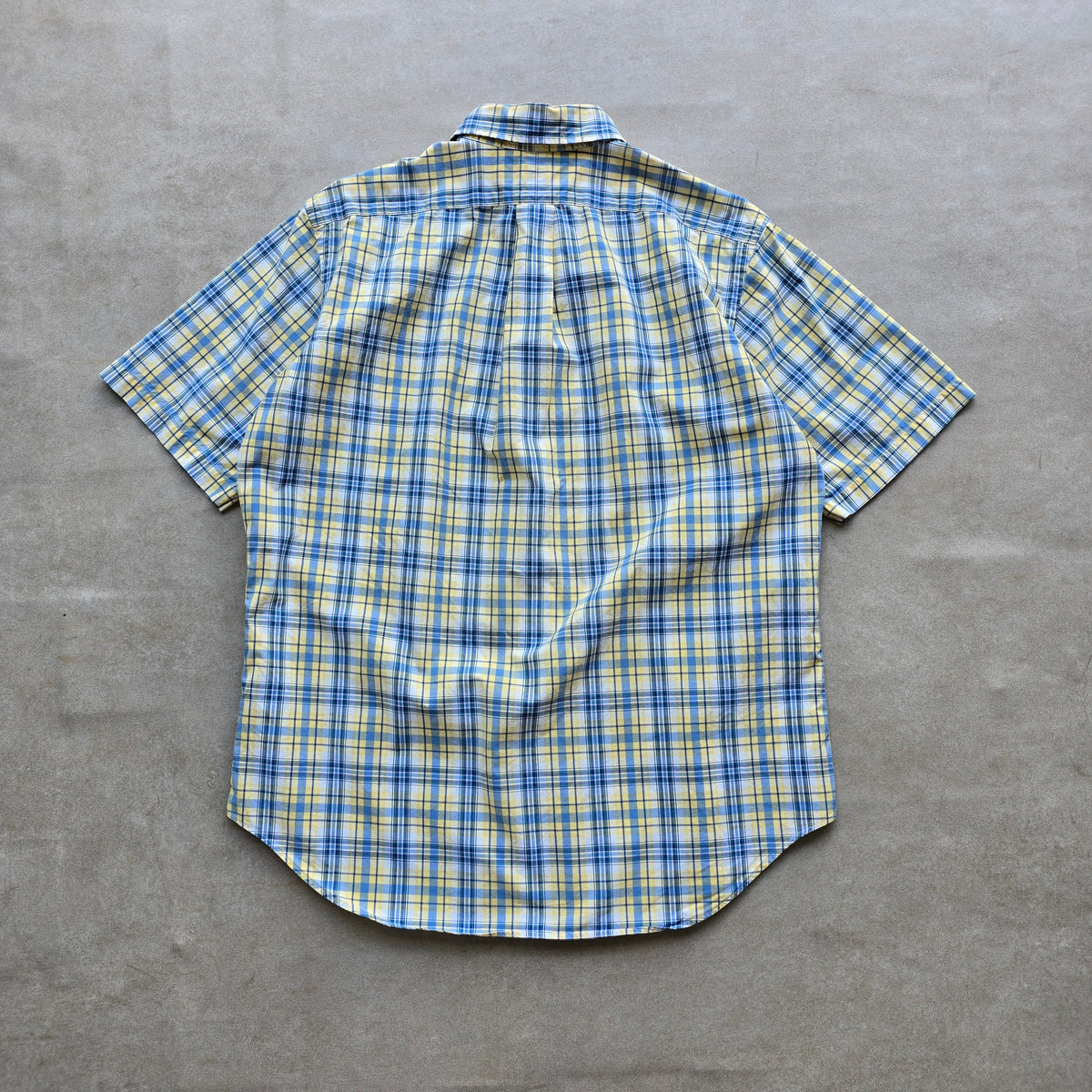 Vintage Ralph Lauren Plaid Short Sleeve Button Up Shirt - M