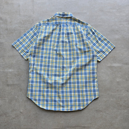 Vintage Ralph Lauren Plaid Short Sleeve Button Up Shirt - M