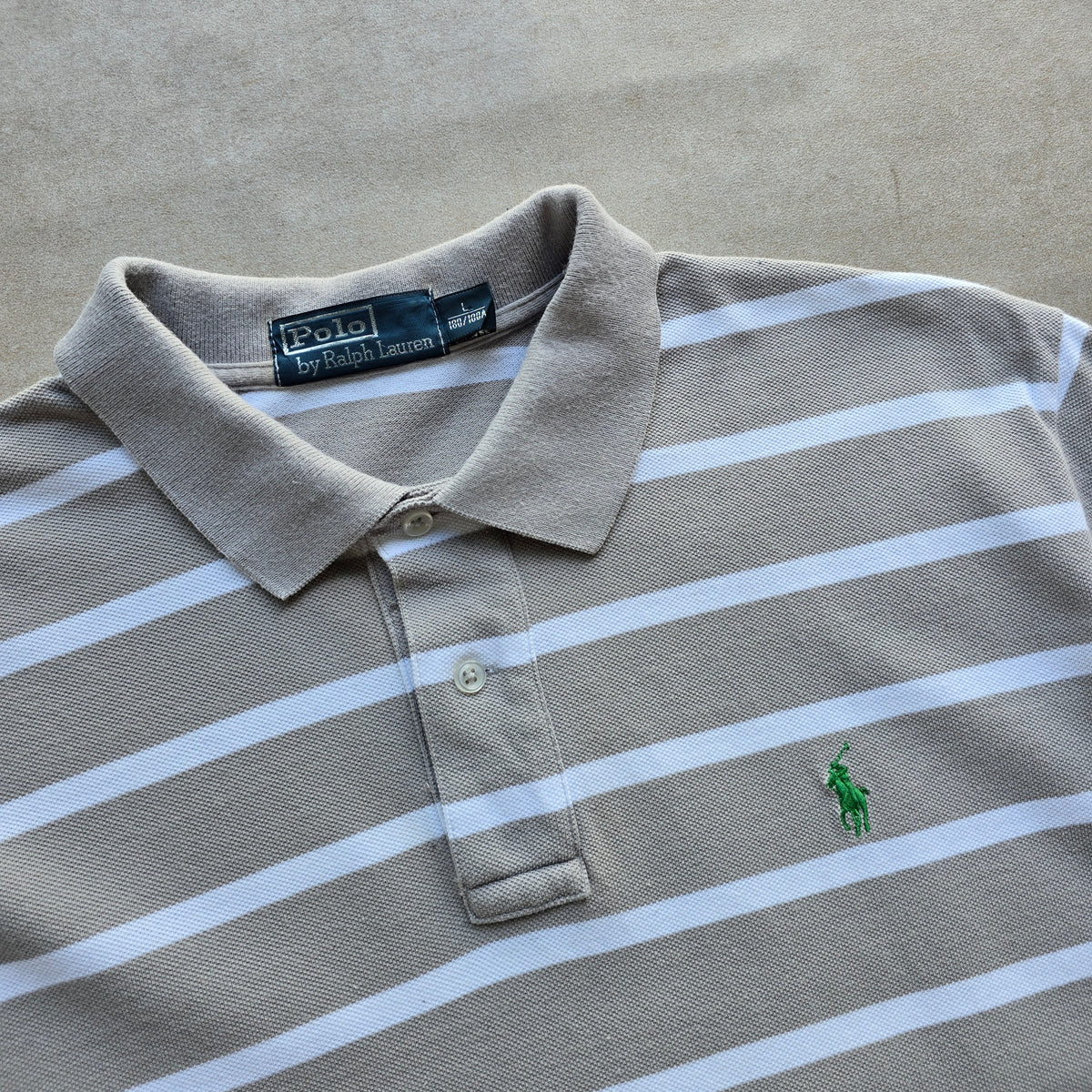 Ralph Lauren Striped Polo Shirt - L