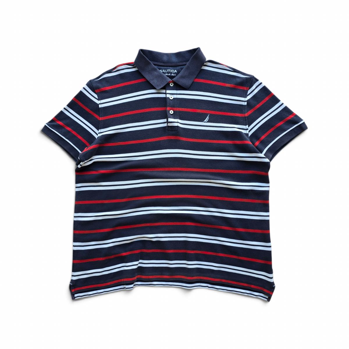 Nautica Striped Polo Shirt - XL