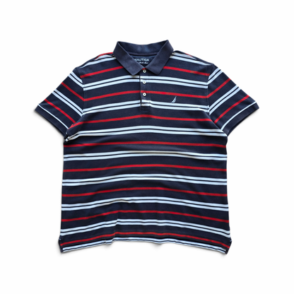 Nautica Striped Polo Shirt - XL