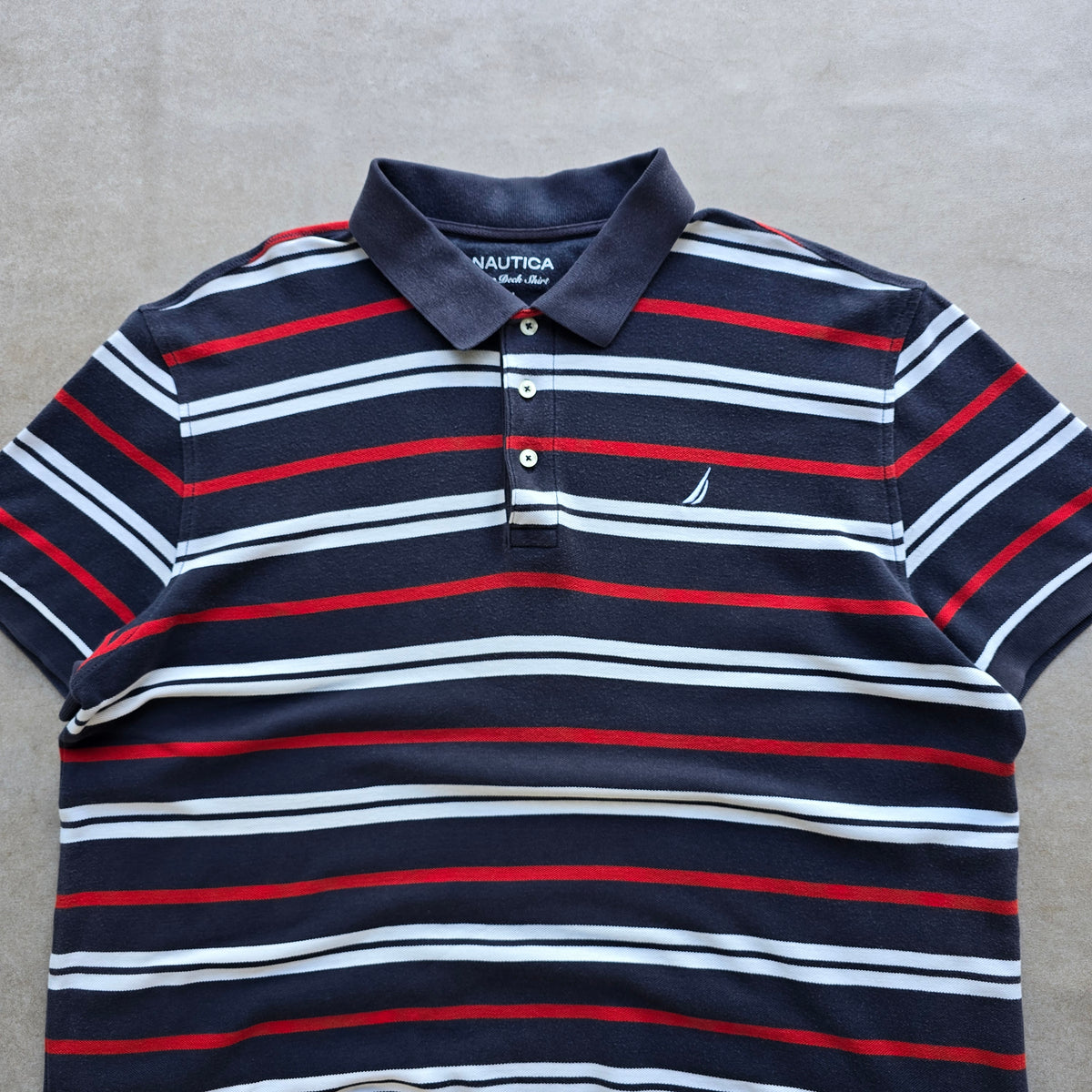 Nautica Striped Polo Shirt - XL
