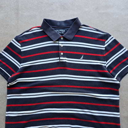 Nautica Striped Polo Shirt - XL