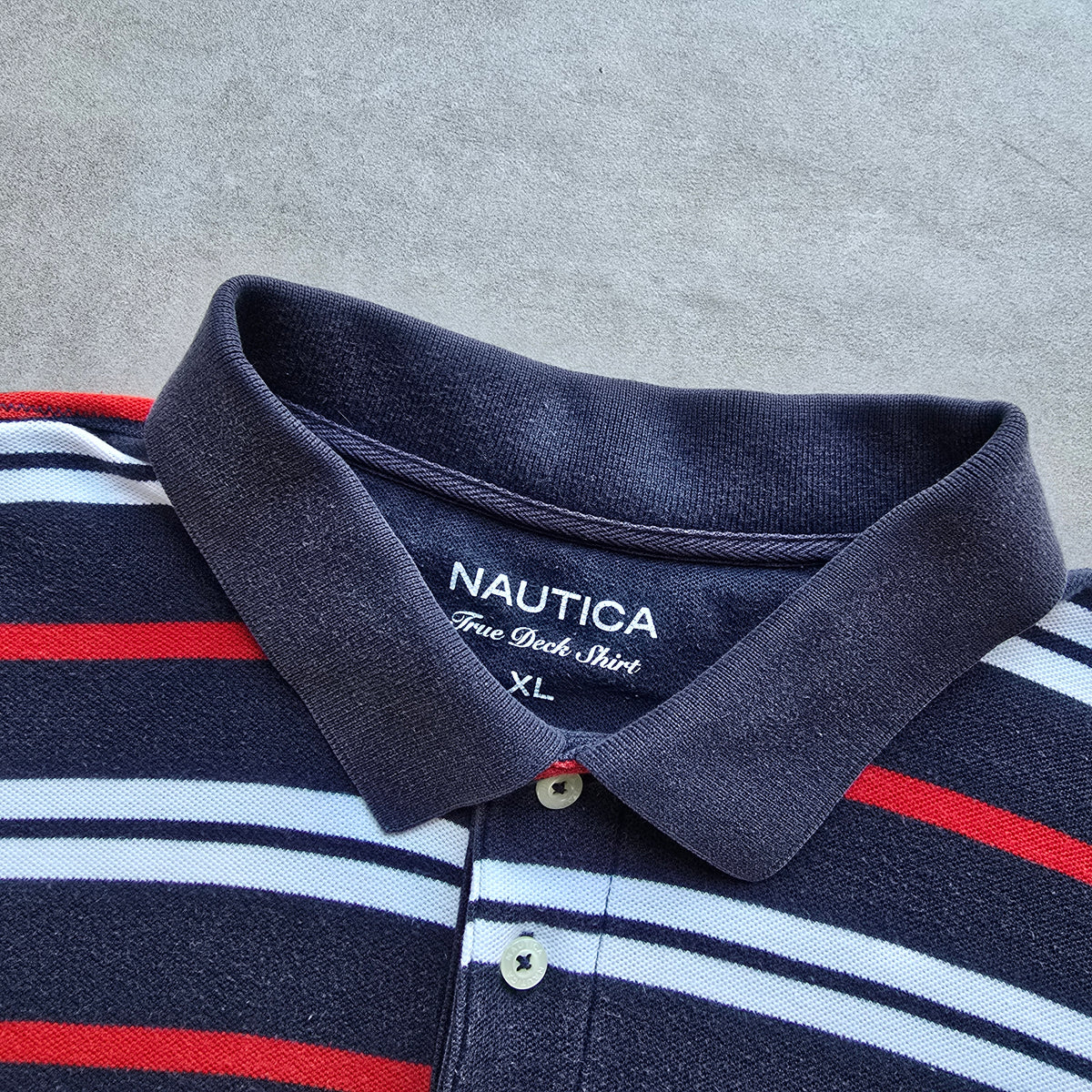 Nautica Striped Polo Shirt - XL