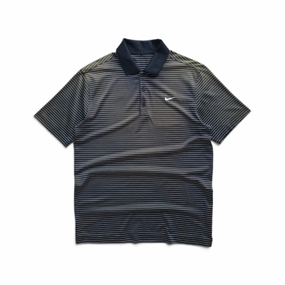 Nike Golf Mini Swoosh Striped Polo Shirt - M