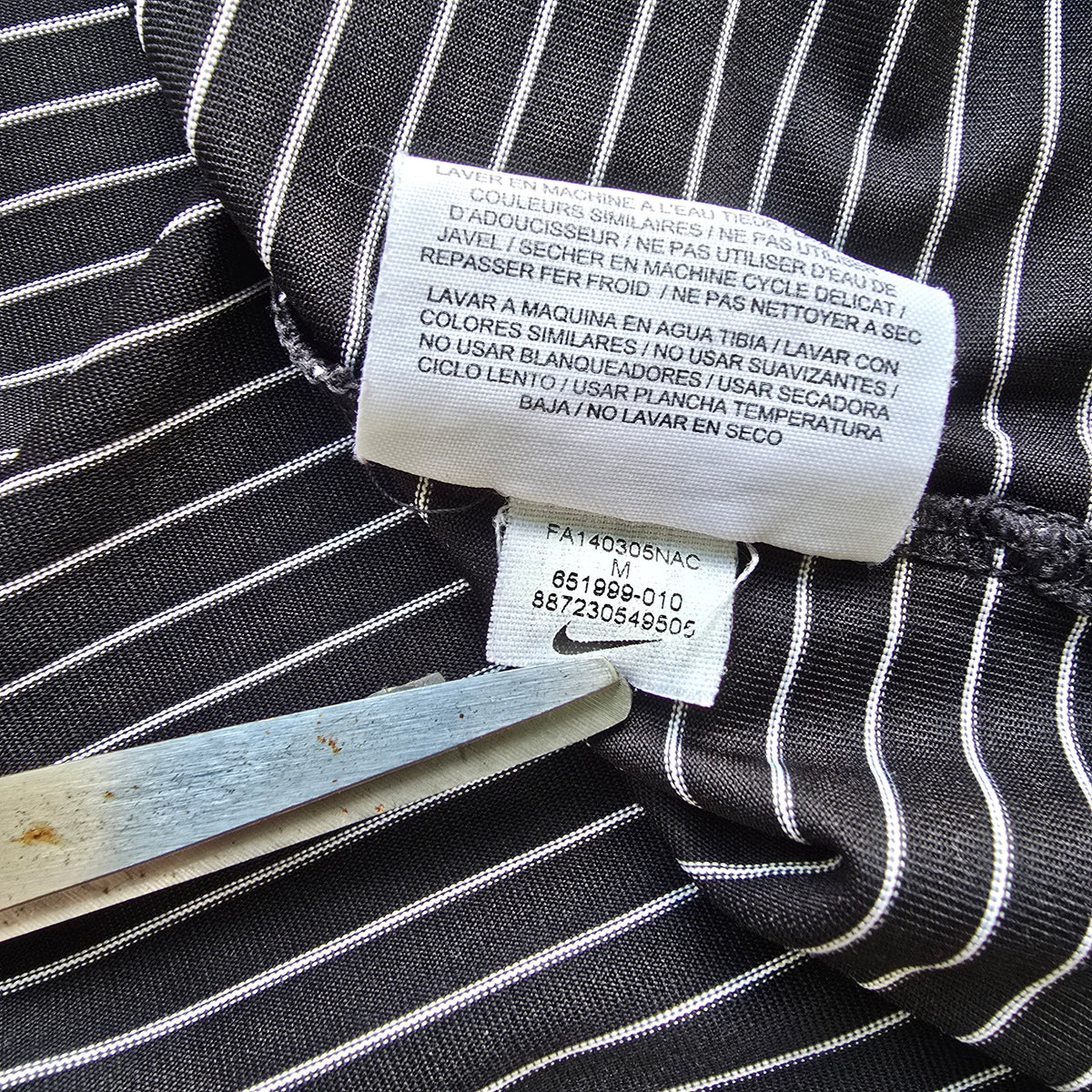 Nike Golf Mini Swoosh Striped Polo Shirt - M