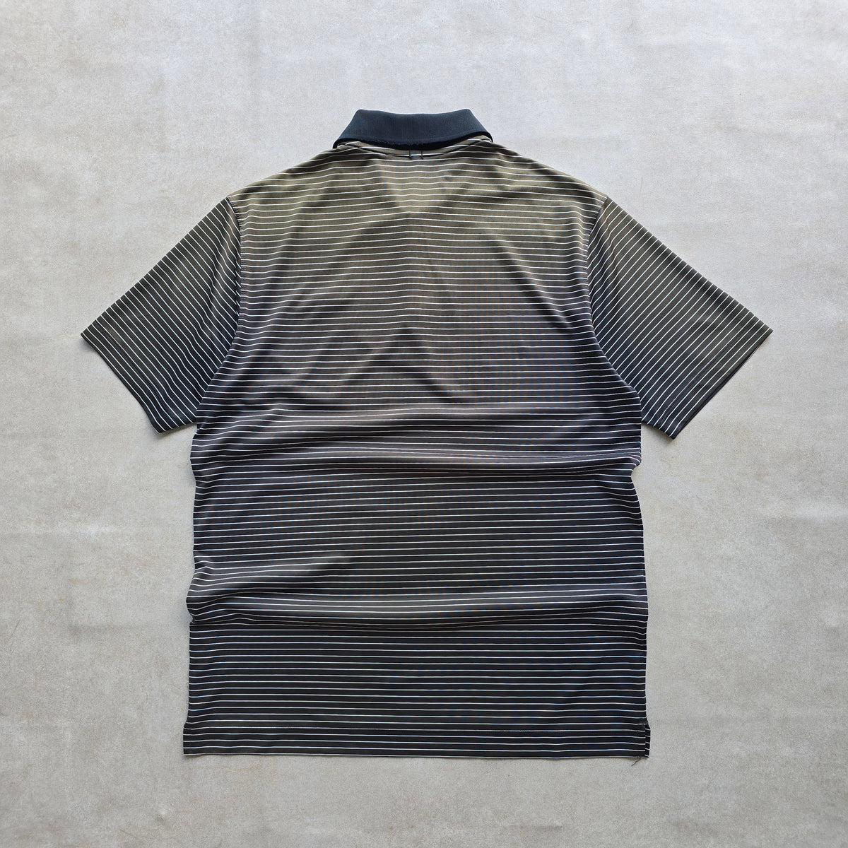 Nike Golf Mini Swoosh Striped Polo Shirt - M