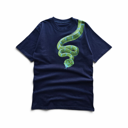 Vintage 2000's Australia Green Tree Python Wild Planet Tee - S/M