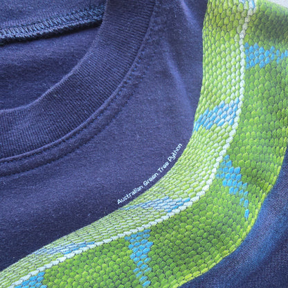 Vintage 2000's Australia Green Tree Python Wild Planet Tee - S/M