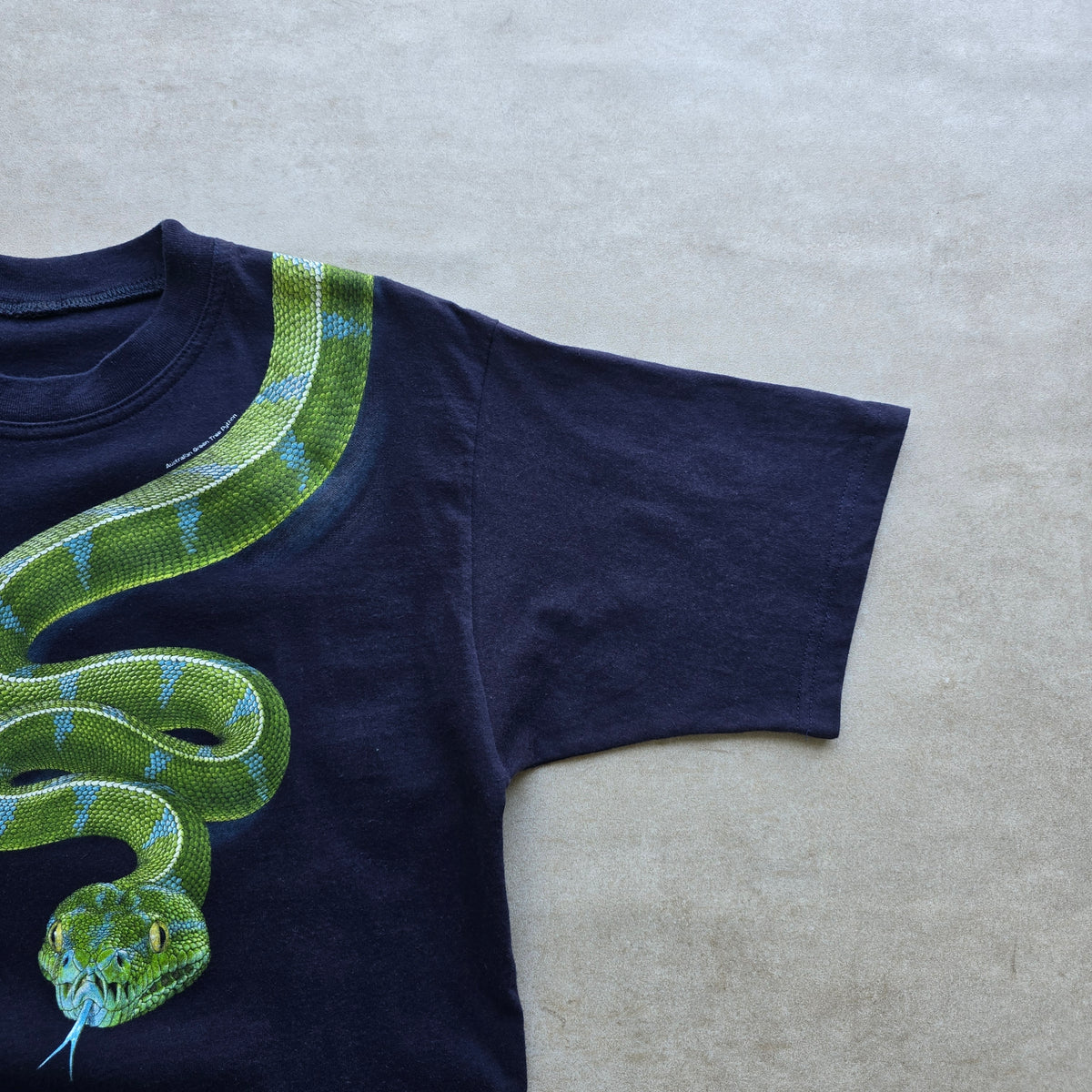 Vintage 2000's Australia Green Tree Python Wild Planet Tee - S/M