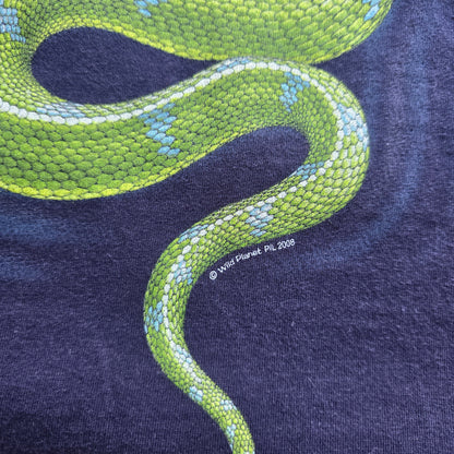 Vintage 2000's Australia Green Tree Python Wild Planet Tee - S/M