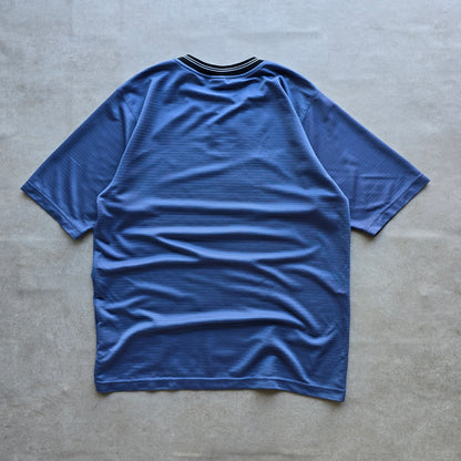 Vintage 90's Nike Mini Swoosh Striped Jersey Tee - L