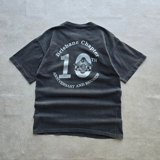 Vintage 1999 Harley Davidson Brisbane HOG 10th Anniversary Tee - S/M
