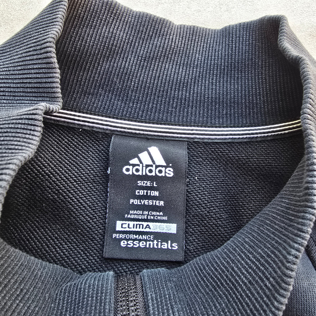 Vintage 2000's Adidas 3 Stripe Full Zip Sweatshirt - L