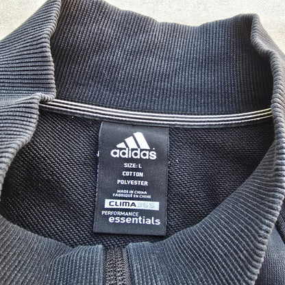 Vintage 2000's Adidas 3 Stripe Full Zip Sweatshirt - L