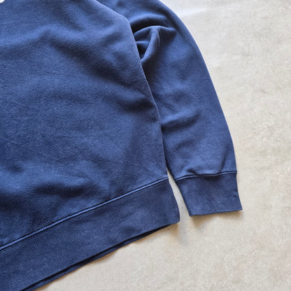 Vintage 2000's Nike Mini Swoosh Navy Blue Sweatshirt - M