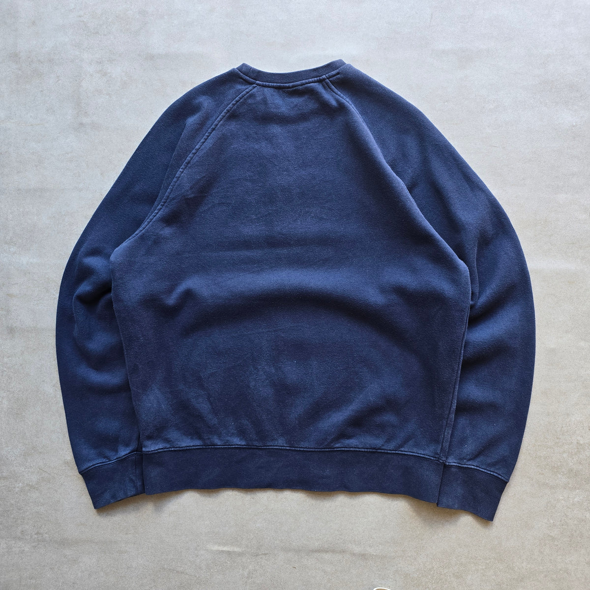 Vintage 2000's Nike Mini Swoosh Navy Blue Sweatshirt - M