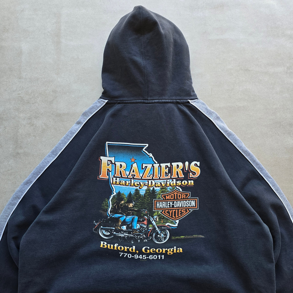 Vintage 2002 Harley Davidson Frazier's Buford Georgia Hoodie - XL