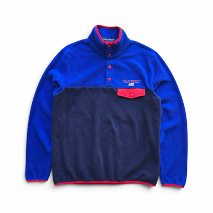Polo Sport Ralph Lauren Fleece Snap Pullover Jumper - S