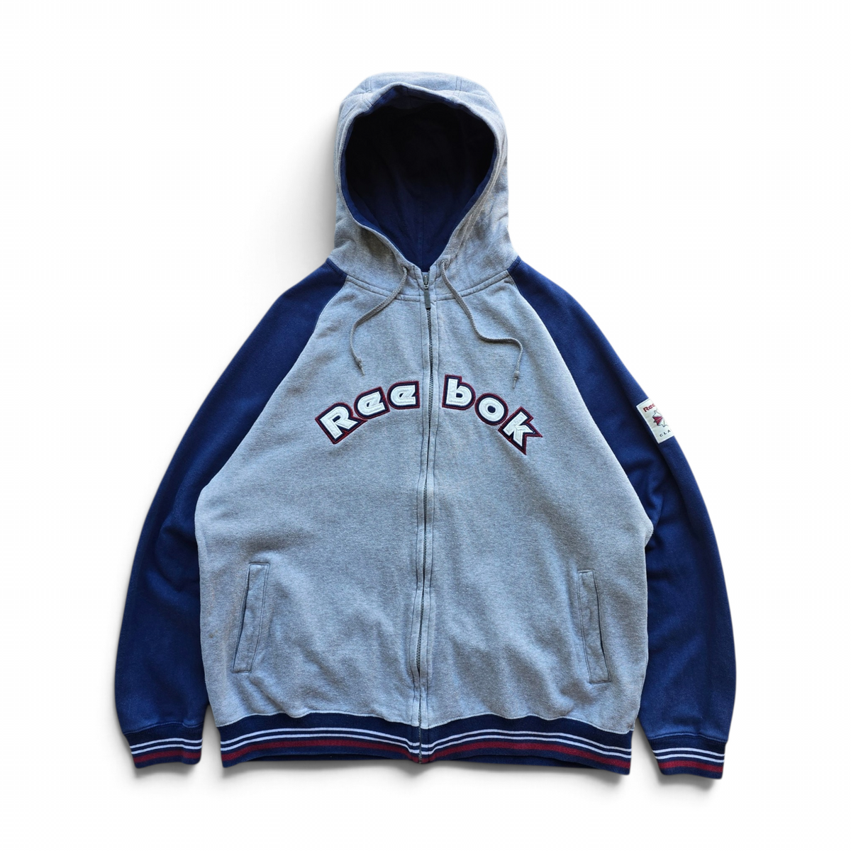 Vintage 2000's Reebok Classic Full Zip Hoodie - L